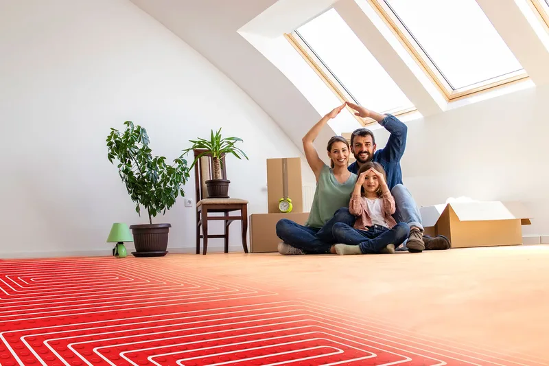 Sistema di riscaldamento a pavimento - sezione installazione
